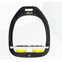 Produktbild von Flex-On Flache Steigbügel Ultra Grip Green Composite Schwarz Weiß Blau