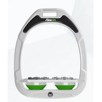 Produktbild von Flex-On Flache Steigbügel Ultra Grip Green Composite Weiß Grau Grün