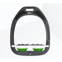 Produktbild von Flex-On Flachsteigbügel Ultra Grip Green Composite Anthrazit Weiß Grün
