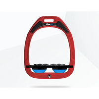 Produktbild von Flex-On Flachsteigbügel Ultra Grip Green Composite in Rot Schwarz Blau