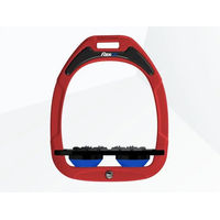 Produktbild von Flex-On Flachsteigbügel Ultra Grip Green Composite in Rot Schwarz Blau