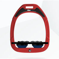 Produktbild von Flex-on Flachsteigbügel Ultra Grip Green Composite in Rot Schwarz Marine