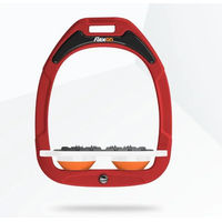 Produktbild von Flex-on Flachsteigbügel Ultra Grip Green Composite Rot Weiß Orange