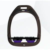 Produktbild von Flex-On Flat Grip Steigbügel Green Composite Braun Schwarz Violett