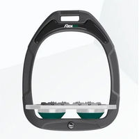 Produktbild von Flex-On Flat Ultra Grip Steigbügel Green Composite Anthrazit Grau Grün