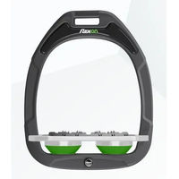 Produktbild von Flex-On Flat Ultra Grip Steigbügel Green Composite Anthrazit Grau Grün