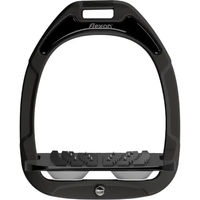 Produktbild von Flex-On Gebogene Ultra-grip Steigbügel aus Grün Composite Schwarz/Schwarz/Grau
