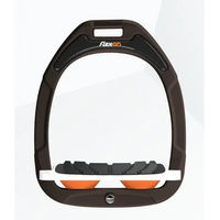 Produktbild von Flex-On Gekippte Steigbügel Green Composite Grip Braun Weiß Orange