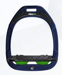 Flex-On Gekippte Steigbügel Grip Green Composite Marine Schwarz Grün – Bild 1 von 1