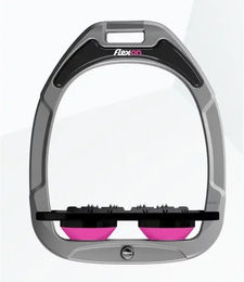 Flex-On Green Composite Bügel mit Ultra Grip in Aluminium Schwarz Rosa – Bild 1 von 1