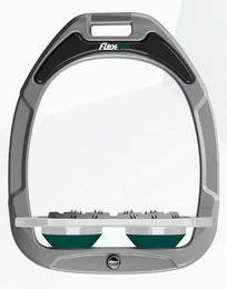 Flex-On Green Composite Flache Aluminium-Sättel mit Ultra Grip in Grau/Grün – Bild 1 von 1