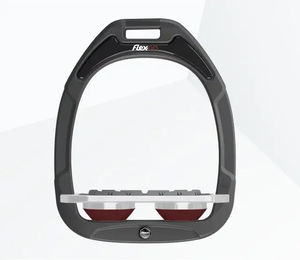 Flex-On Green Composite Flache Grip Steigbügel Anthrazit Grau Bordeaux – Bild 1 von 1