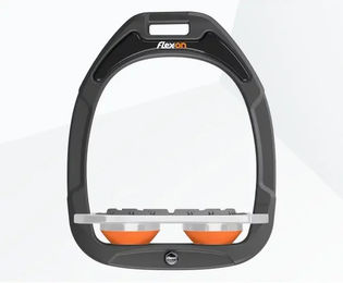 Flex-On Green Composite Flache Grip Steigbügel Anthrazit Grau Orange – Bild 1 von 1