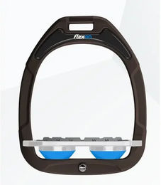 Flex-On Green Composite Flache Grip Steigbügel in Braun Grau Blau – Bild 1 von 1