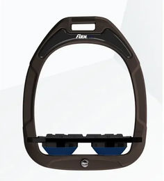 Flex-On Green Composite Flache Grip Steigbügel in Braun Schwarz oder Marine – Bild 1 von 1