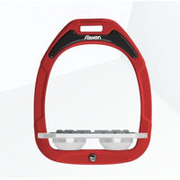 Produktbild von Flex-On Green Composite Flache Grip-Steigbügel Rot Grau Weiß