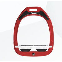 Produktbild von Flex-On Green Composite Flache Grip Steigbügel Rot Weiß Schwarz