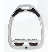 Produktbild von Flex-On Green Composite Flache Grip Steigbügel Weiß Grau Braun