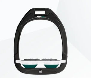 Flex-On Green Composite Flache Sättel Ultra Grip Schwarz Weiß Grün – Bild 1 von 1