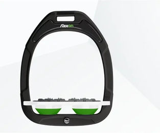 Flex-On Green Composite Flache Sättel Ultra Grip Schwarz Weiß Grün – Bild 1 von 1