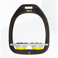 Produktbild von Flex-On Green Composite Flache Steigbügel Ultra Grip Braun Grau Gelb