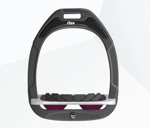 Flex-On Green Composite Gerade Steigbügel mit Grip in Anthrazit Grau Pflaume für Pferde – Bild 1 von 1