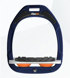 Flex-On Green Composite Neigung Grip Steigbügel Marine Grau Orange – Bild 1 von 1