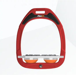 Flex-On Green Composite Platt-Greif-Steigbügel in Rot Grau Orange – Bild 1 von 1
