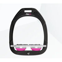 Produktbild von Flex-On Green Composite Platte Grip Steigbügel Schwarz Grau Rosa