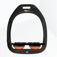 Produktbild von Flex-On Green Composite Platte Grip Steigbügel Schwarz Orange