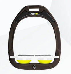 Flex-On Green Composite Sättelstützen Flach Grip Braun Weiß Gelb – Bild 1 von 1