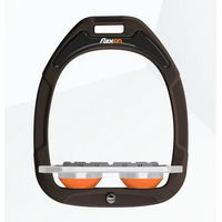 Produktbild von Flex-On Green Composite Sattel mit flacher Griffstruktur in Braun Grau Orange