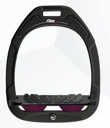 Flex-On Green Composite Senkrechte Ultra Grip Steigbügel Schwarz Grau Lila – Bild 1 von 1
