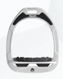 Flex-On Green Composite Senkrechte Ultra Grip Steigbügel Weiß Grau Schwarz – Bild 1 von 1