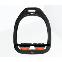 Produktbild von Flex-On Green Composite Ultra Grip Steigbügel Schwarz-Orange