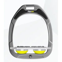 Produktbild von Flex-On Grip-Aluminium-Steigbügel Grau Gelb Green Composite