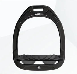 Flex-On Grip-Gelenksteigbügel aus Green Composite in Schwarz und Anthrazit – Bild 1 von 1