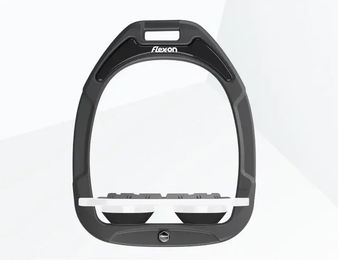 Flex-On Grip-Steigbügel Green Composite in Anthrazit Weiß Schwarz – Bild 1 von 1
