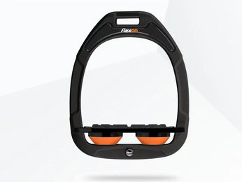 Flex-On Grip Steigbügel Green Composite in Grün Schwarz Orange – Bild 1 von 1