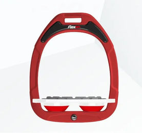 Flex-on Grip Steigbügel Green Composite in Rot Weiß Rot – Bild 1 von 1