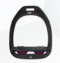 Flex-On Grip Steigbügel Green Composite in Schwarz/Rot-Schwarz – Bild 1 von 1