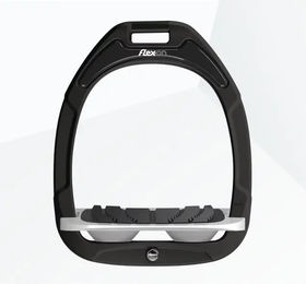 Flex-On Grip-Steigbügel Green Composite mit Neigung in Schwarz/Grau – Bild 1 von 1