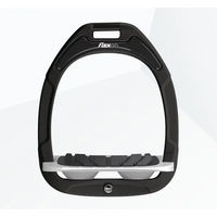 Produktbild von Flex-On Grip-Steigbügel Green Composite mit Neigung in Schwarz/Grau