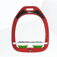 Produktbild von Flex-On Grip-Steigbügel Green Composite Rot Weiß Grün
