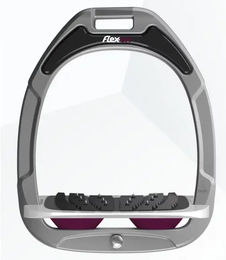 Flex-On Grip Steigbügel schräg aus Green Composite in Aluminium/Gris/Prune – Bild 1 von 1