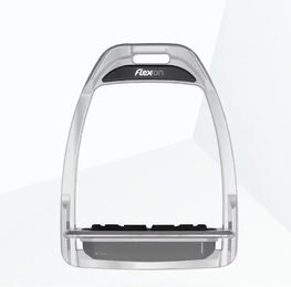 Flex-On Hunter H Aluminium Steigbügel mit flachem Grip in Grau – Bild 1 von 1