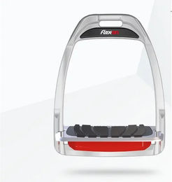 Flex-On Hunter H Aluminium Steigbügel mit Grip in Orange – Bild 1 von 1