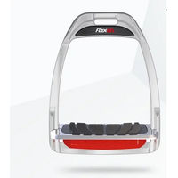 Produktbild von Flex-On Hunter H Aluminium Steigbügel schräg mit Grip in Rot