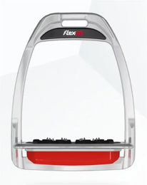 Flex-On Hunter H Plattensteigbügel Schwarz/Schwarz/Rot – Bild 1 von 1