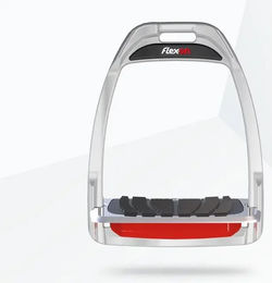 Flex-On Hunter H Schrägsteigbügel Grip Schwarz Rot – Bild 1 von 1